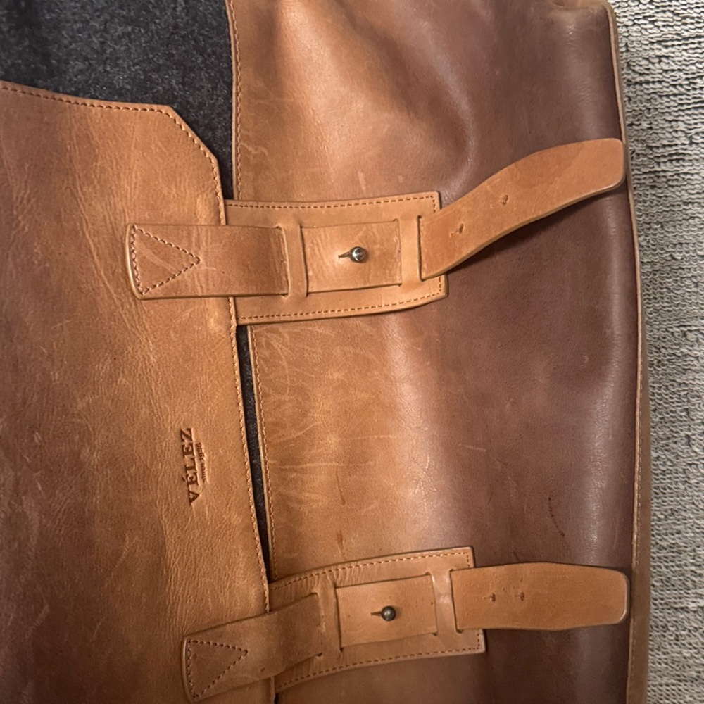 Velez Brown and Black Men's Backpack Leather - Picture 5 of 6